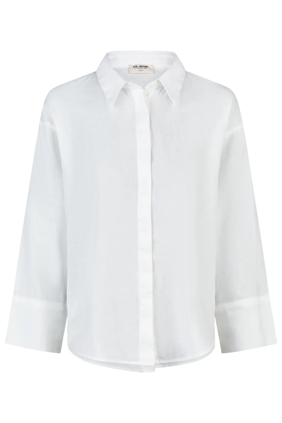 LEANDRA - 3/4-Arm Damenbluse, gewebt